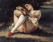 Gustave Courbet Woman with White Stockings USA oil painting artist